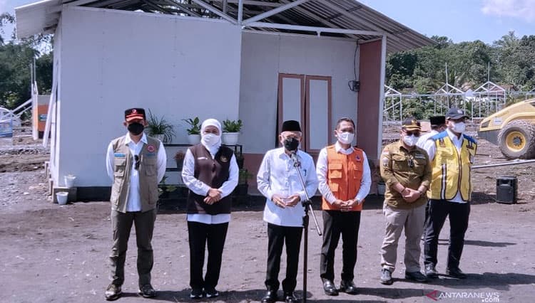 Wapres RI: Huntara untuk Warga Terdampak Erupsi Gunung Semeru Segera Bisa Ditempati